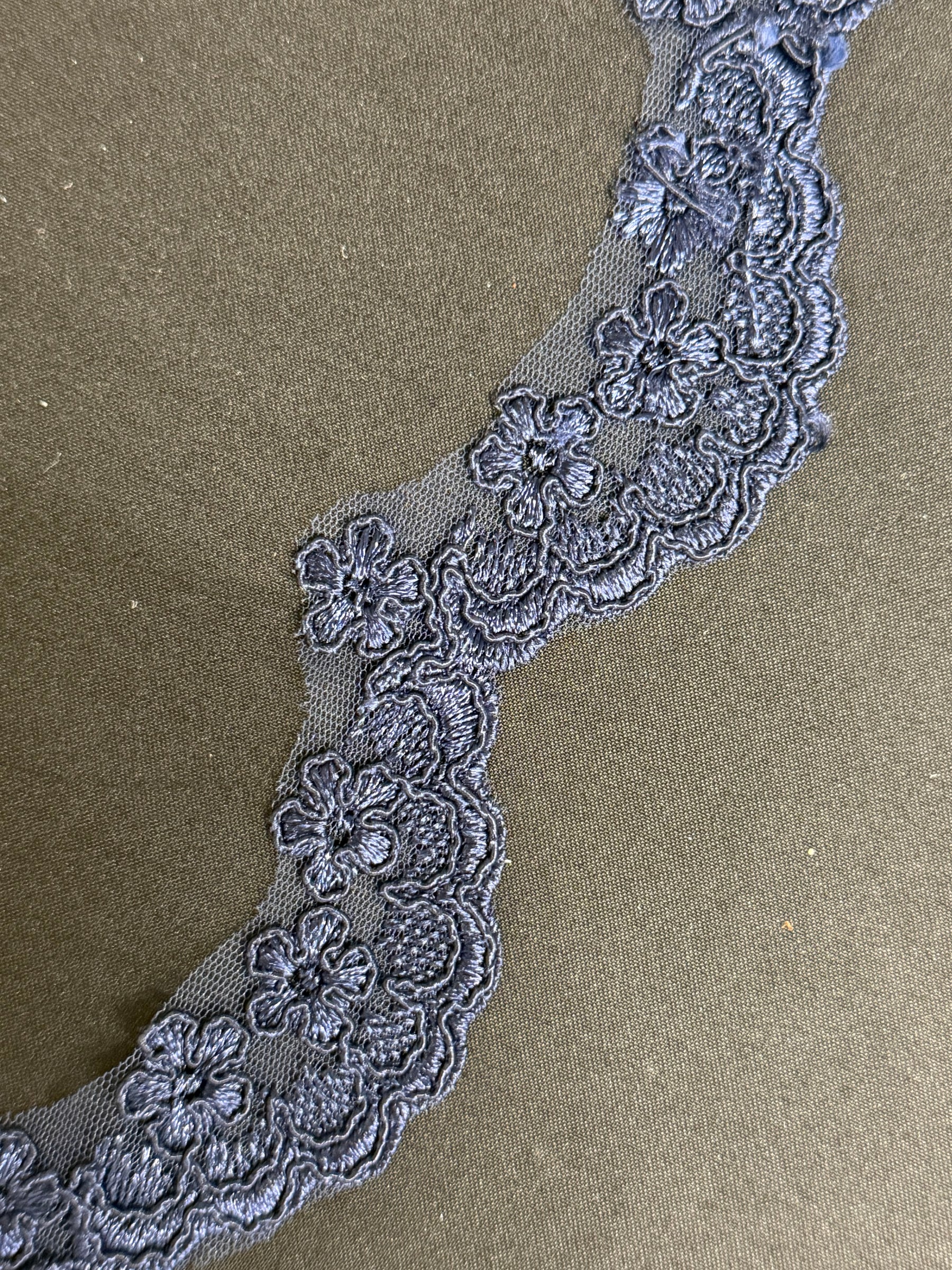 Passepoil cordonné bleu marine - T782