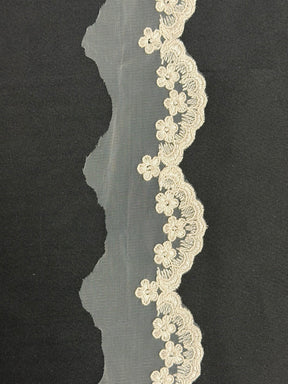 Passepoil cordonné rose coquille - T782