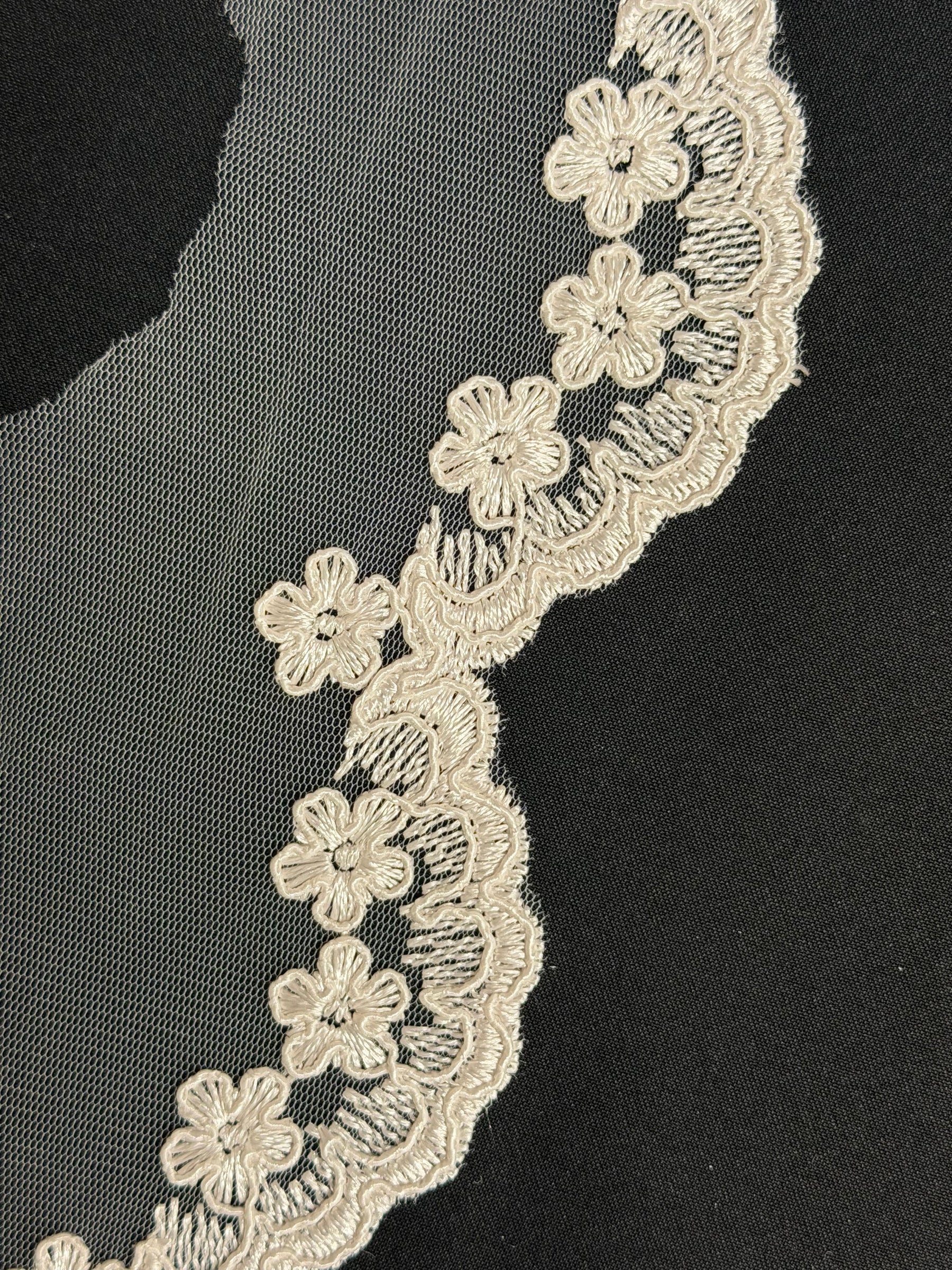 Passepoil cordonné rose coquille - T782