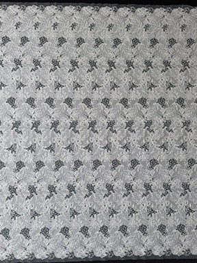 Dentelle brodée de sequins ivoire - EB3038