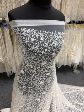 Tulle brodé de perles - EB1108