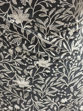 Tulle brodé de perles - EB1108