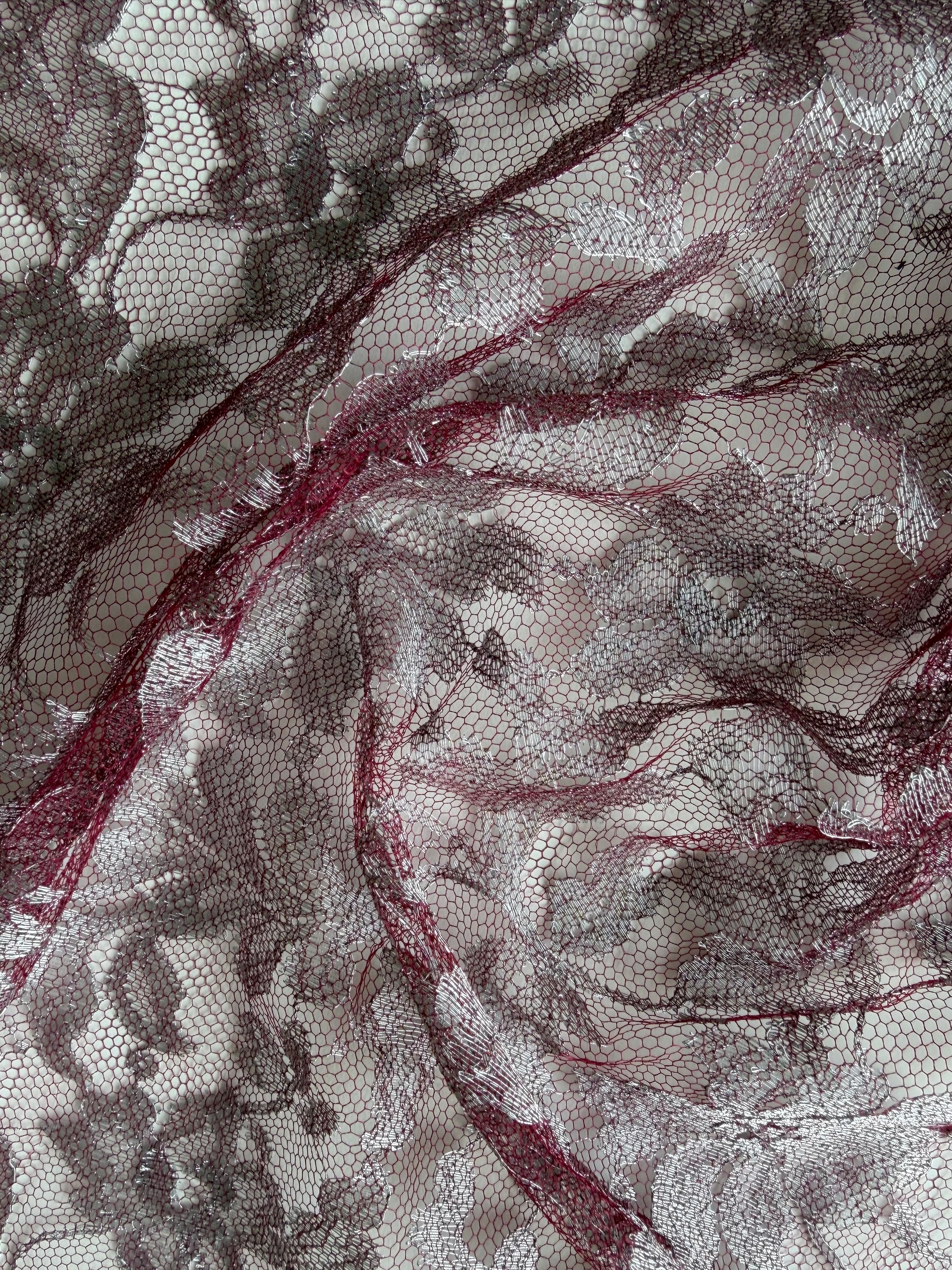 Vin avec dentelle argentée - LA2002