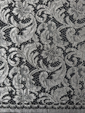 Dentelle de Chantilly Gris Nickel Foncé - P244