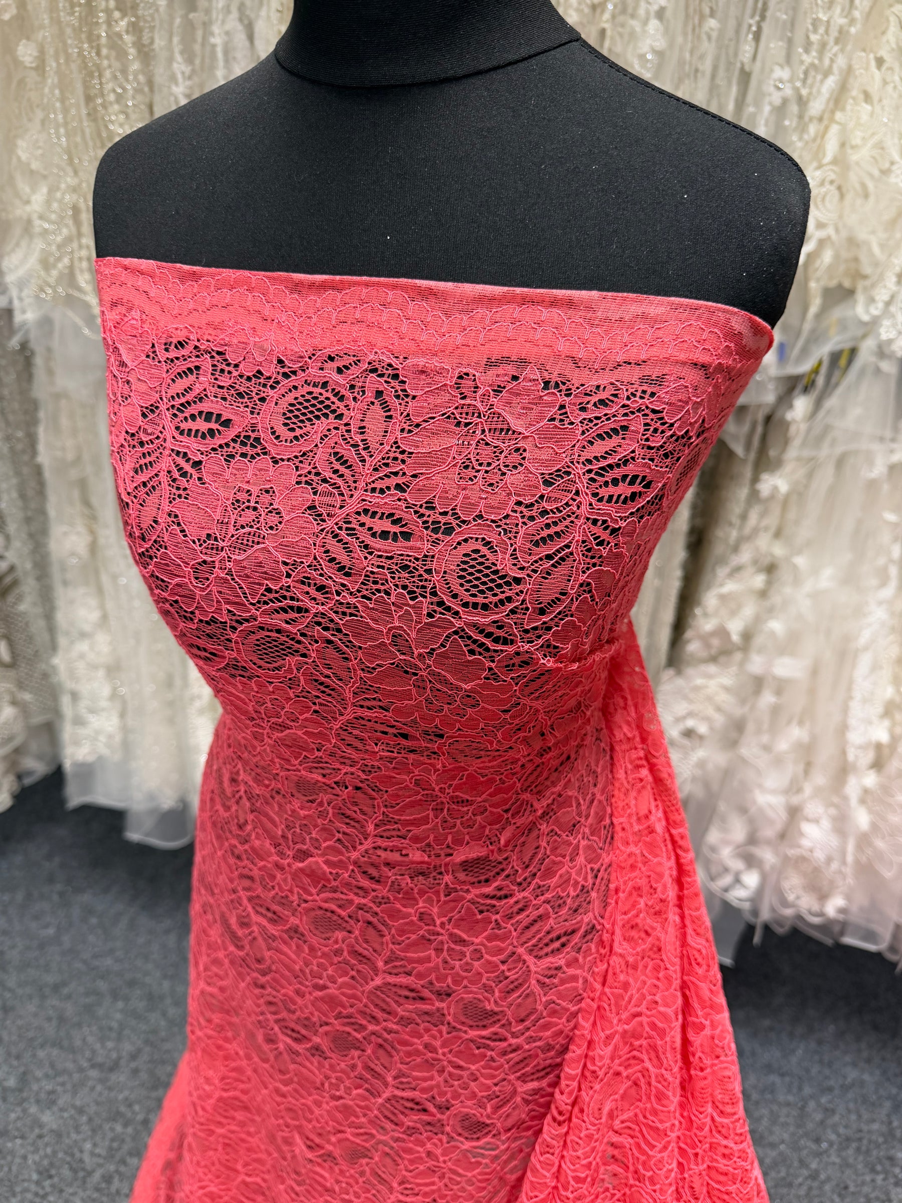 Dentelle cordée corail - Tocca
