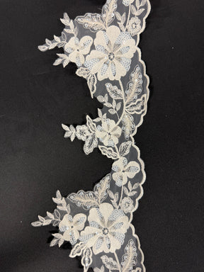 Bordure à Paillettes Ivoire - EF3003