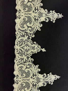 Bordure en sequins ivoire - EF3001