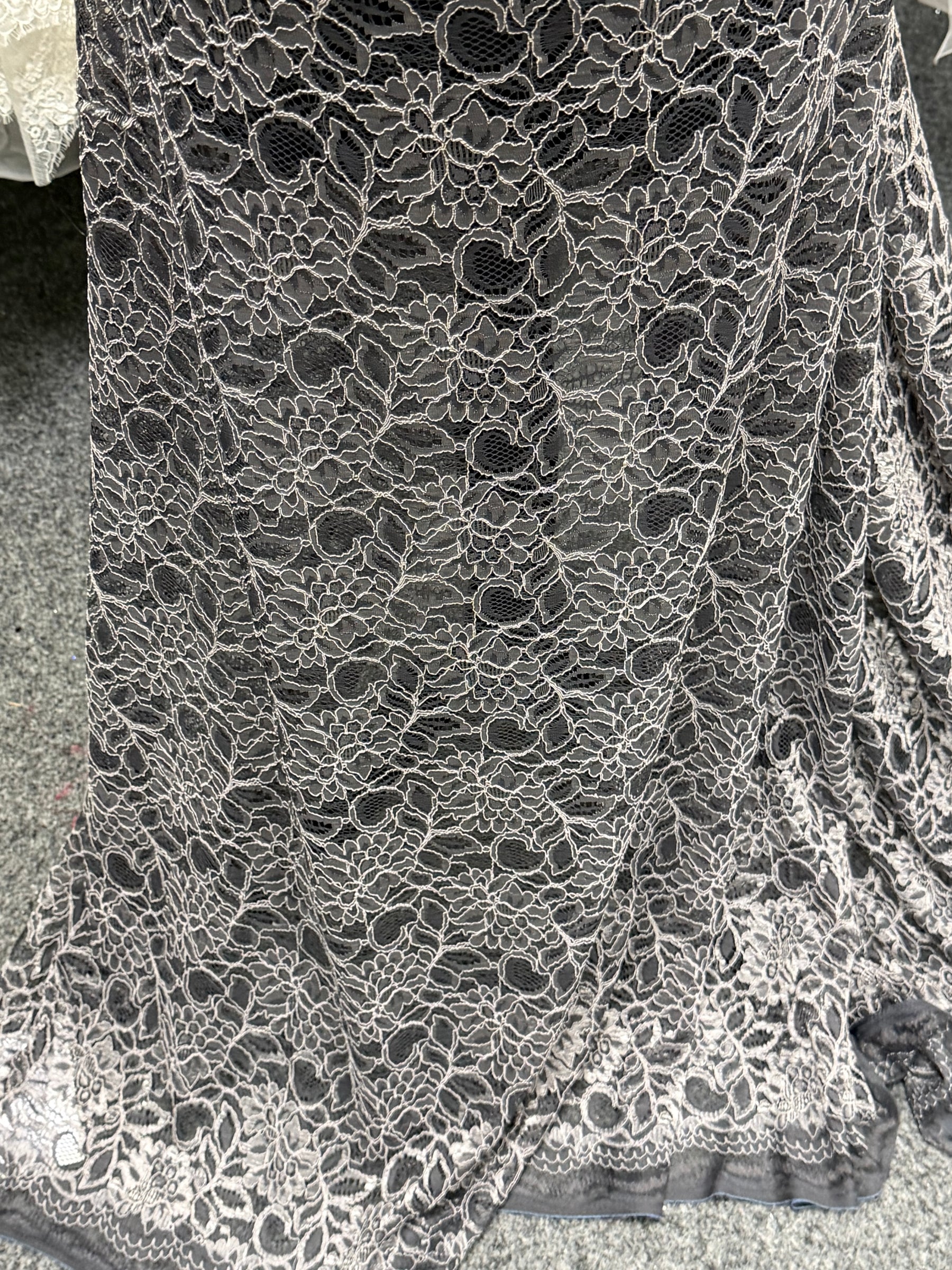 Dentelle cordée gris ardoise - Tocca