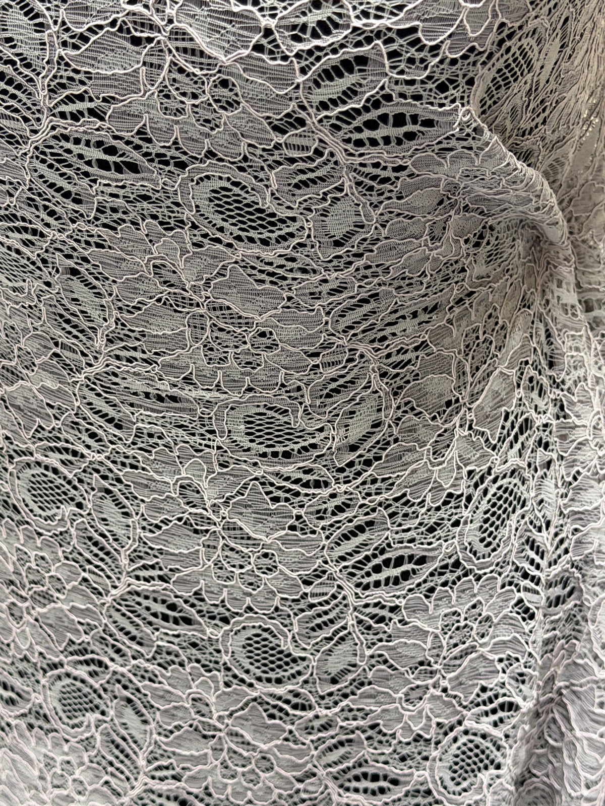 Dentelle cordée rose argenté - Tocca
