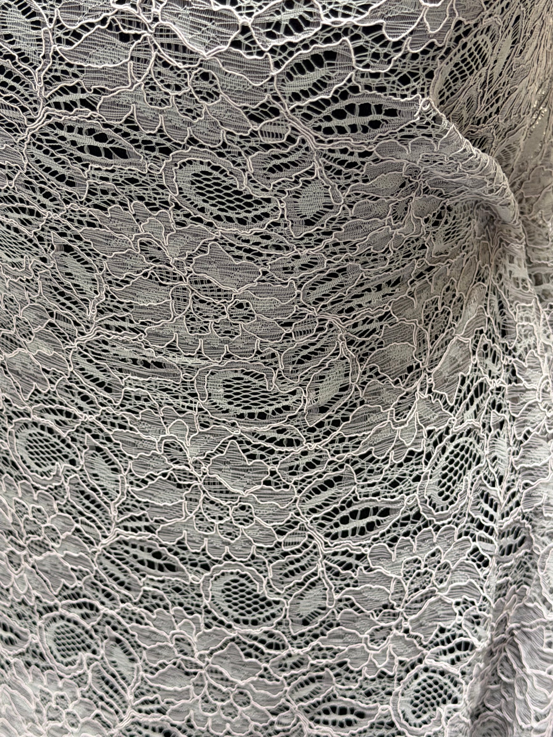 Dentelle cordée rose argenté - Tocca