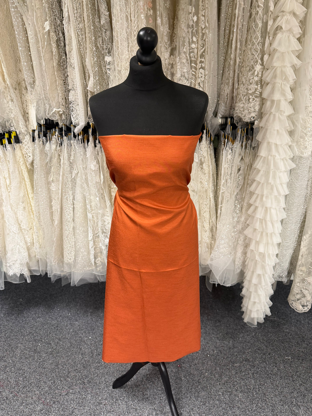 Dupion en satin de polyester cannelle - Clarté (P967)