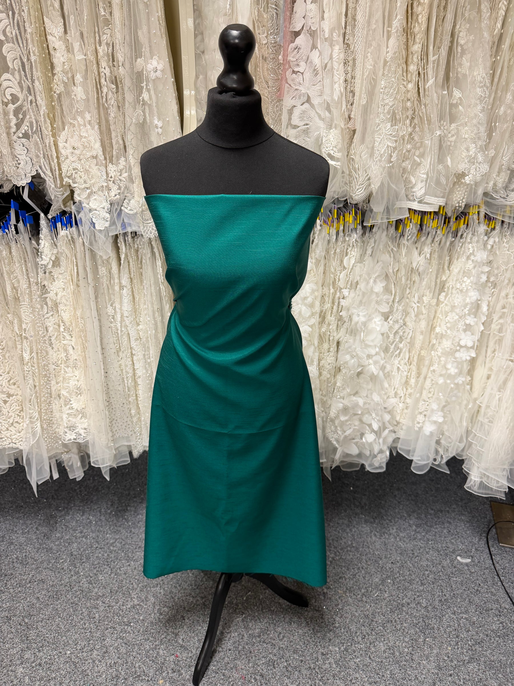 Forest Polyester Satin Backed Dupion - Clarity (P967)