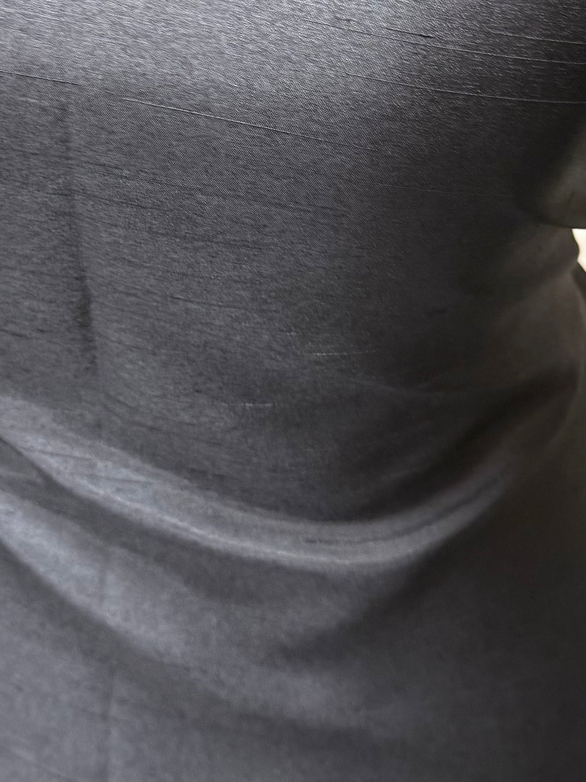 Dupion en polyester anthracite avec envers en satin - Clarté (P967)