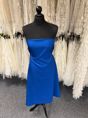 Dark Royal Polyester Satin Backed Dupion - Clarity (P967)