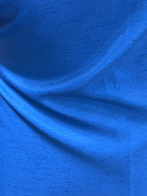 Dark Royal Polyester Satin Backed Dupion - Clarity (P967)