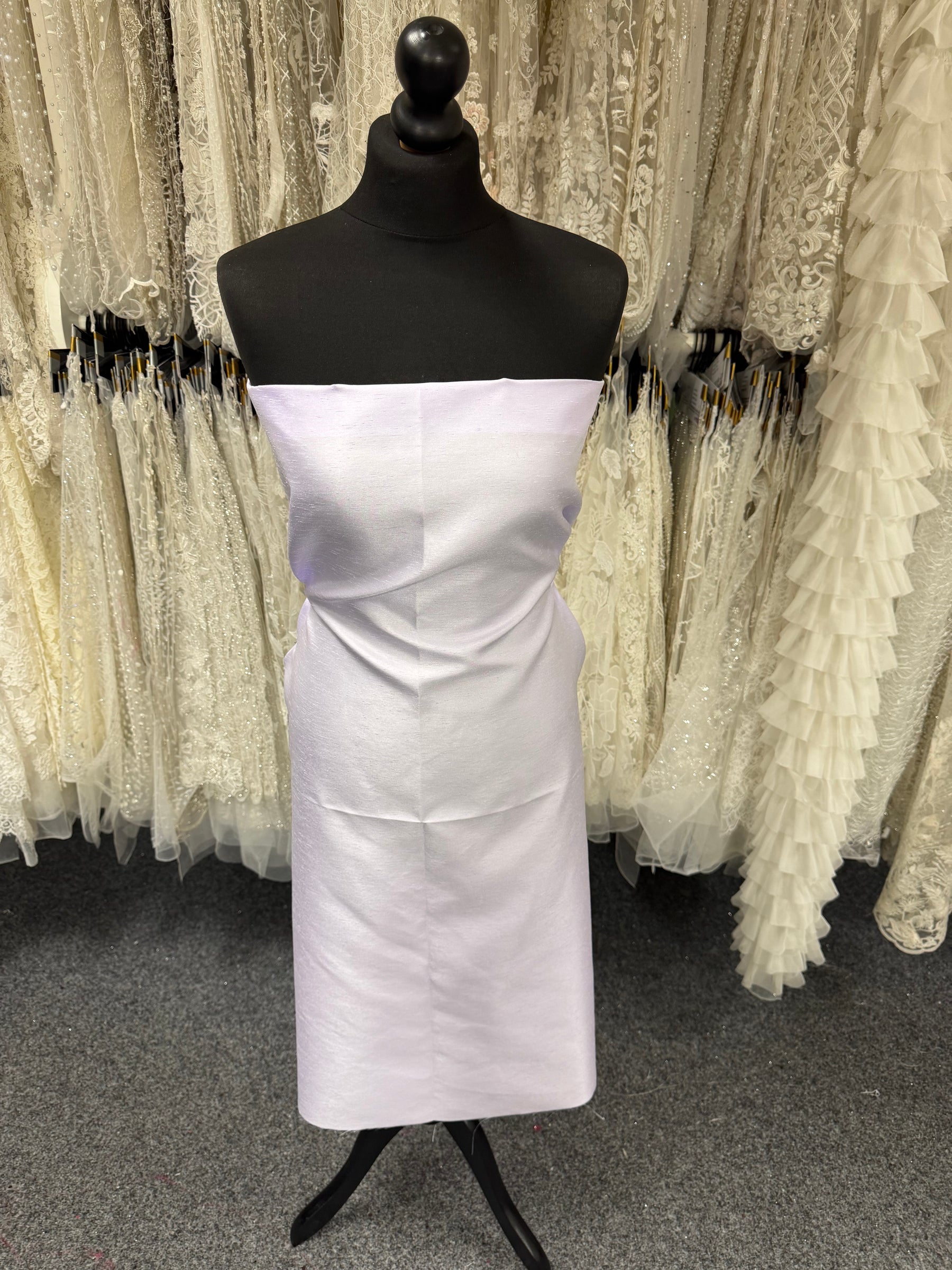 Orchid Polyester Satin Backed Dupion - Clarity (P967)