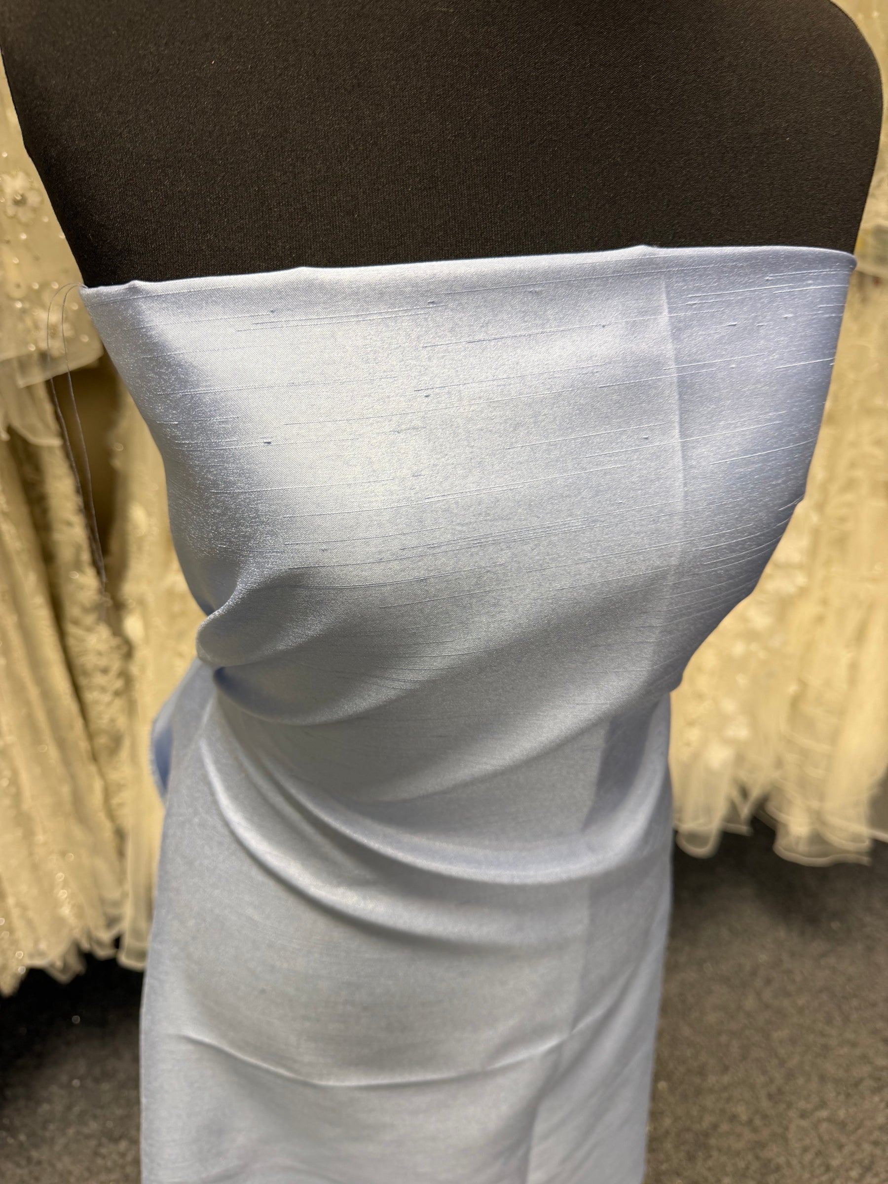Dupion en polyester satiné Sky - Clarté (P967)