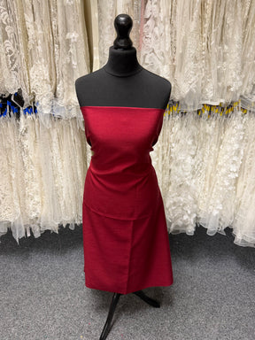 Dupion en satin de polyester rubis - Clarté (P967)