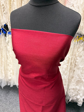 Dupion en satin de polyester rubis - Clarté (P967)