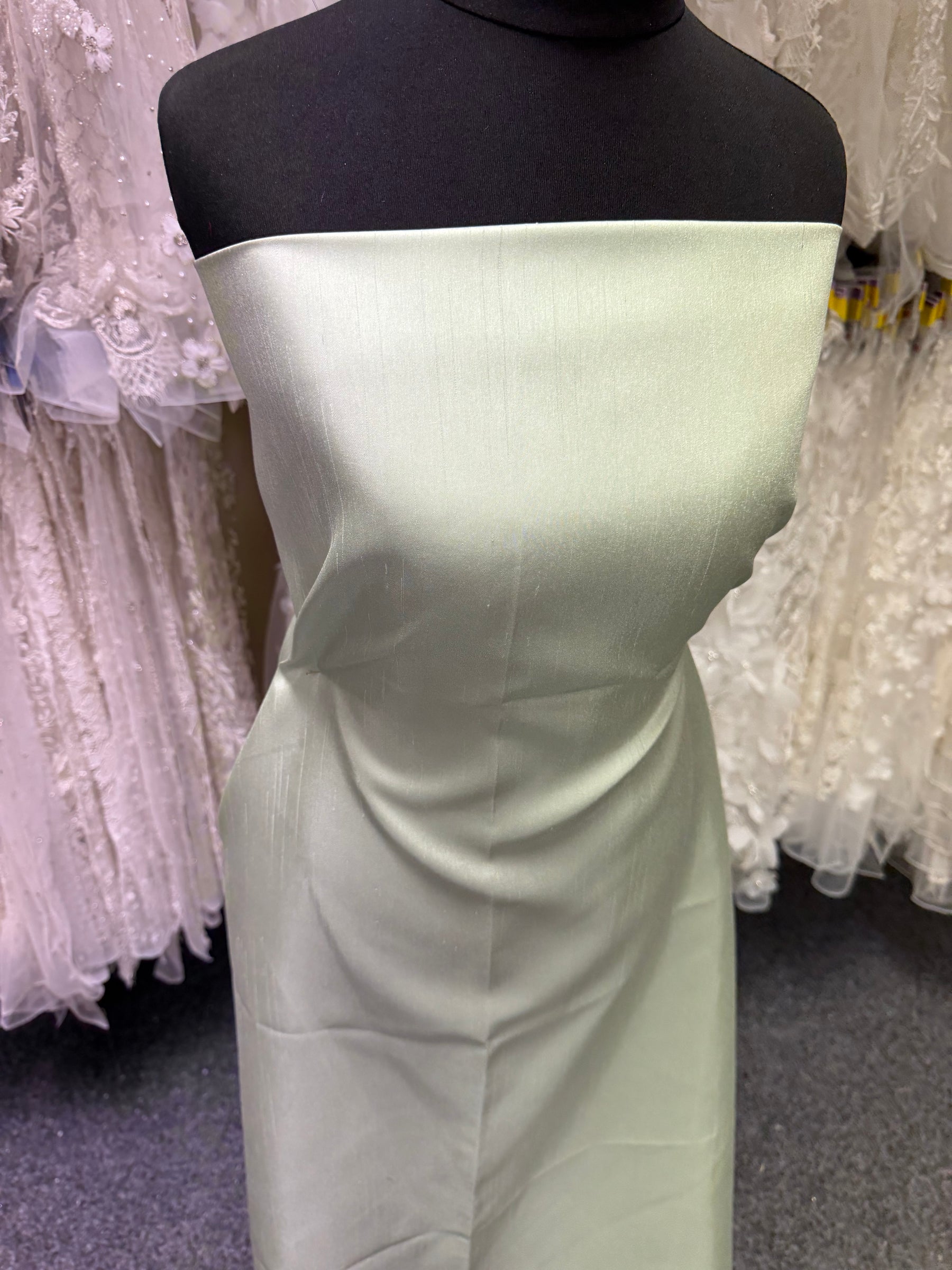 Dupion en satin de polyester menthe - Clarté (P967)