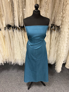 Dupion en satin de polyester bleu sarcelle - Clarté (P967)