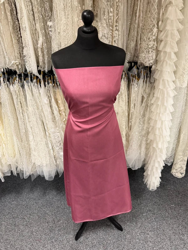 Dupion en satin de polyester rose sombre - Clarté (P967)