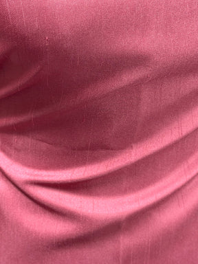 Dupion en satin de polyester rose sombre - Clarté (P967)