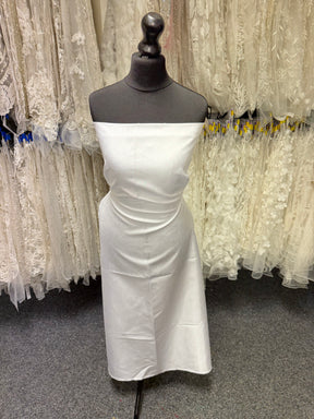 Dupion en satin de polyester blanc - Clarté (P967)