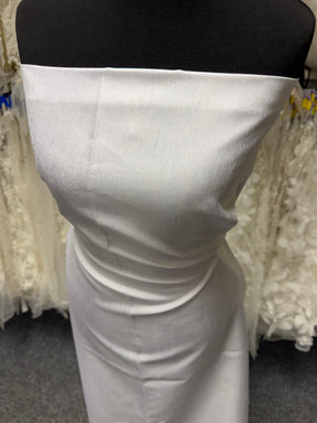 Dupion en satin de polyester blanc - Clarté (P967)