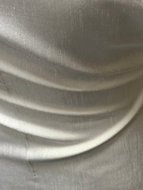 Dupion en satin de polyester blanc - Clarté (P967)