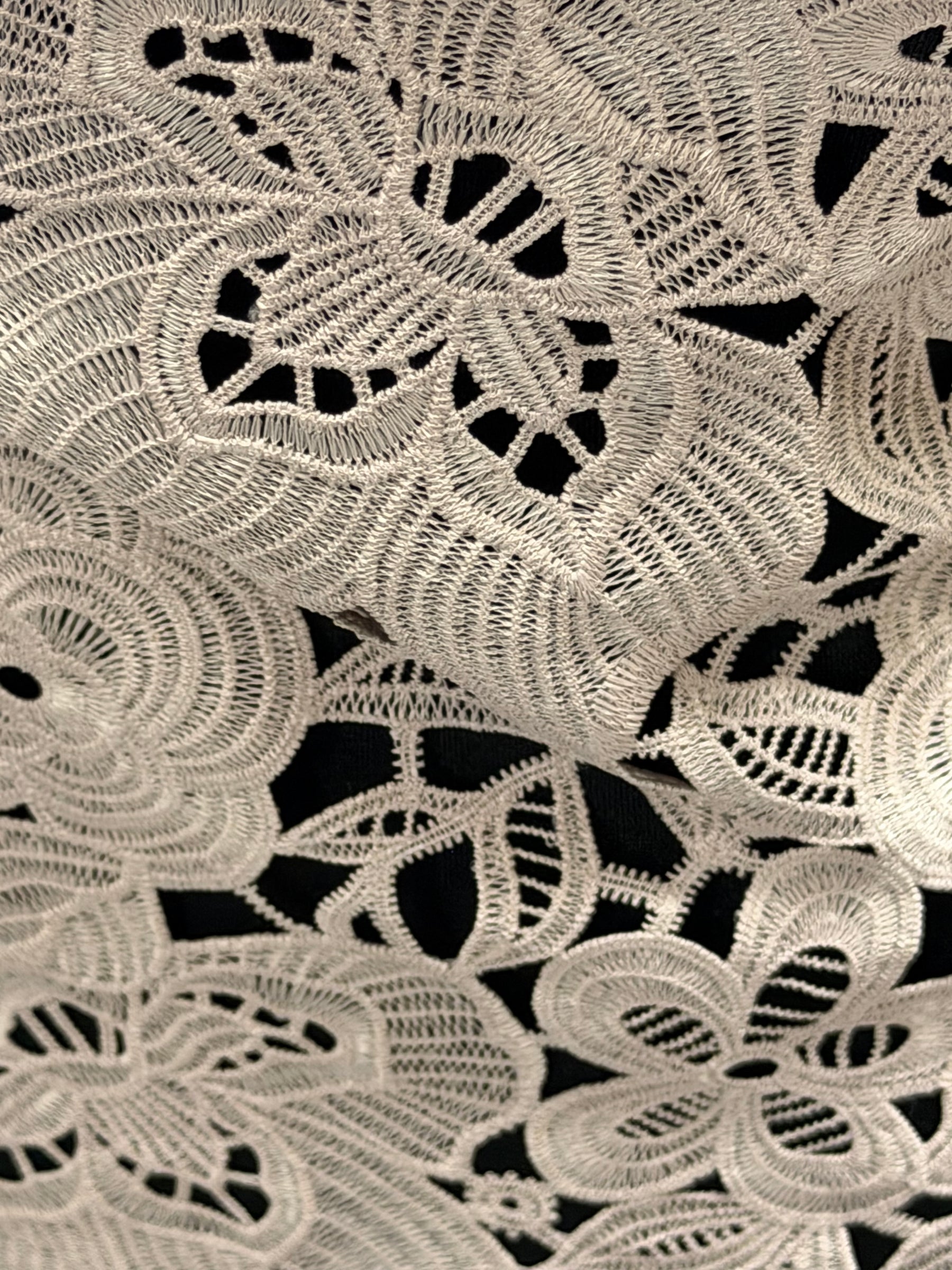 Dentelle Guipure Extensible Rose Foncé - LB2015