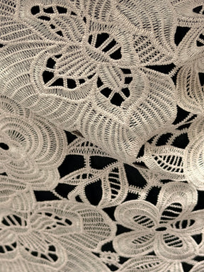 Dentelle Guipure Extensible Rose Foncé - LB2015