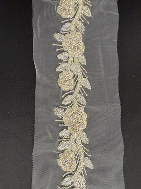 Bordure perlée en cristal - EH1013