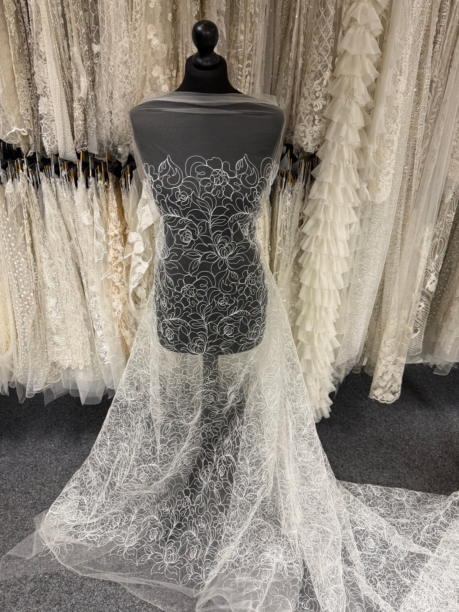 Ivory Corded Lace - September