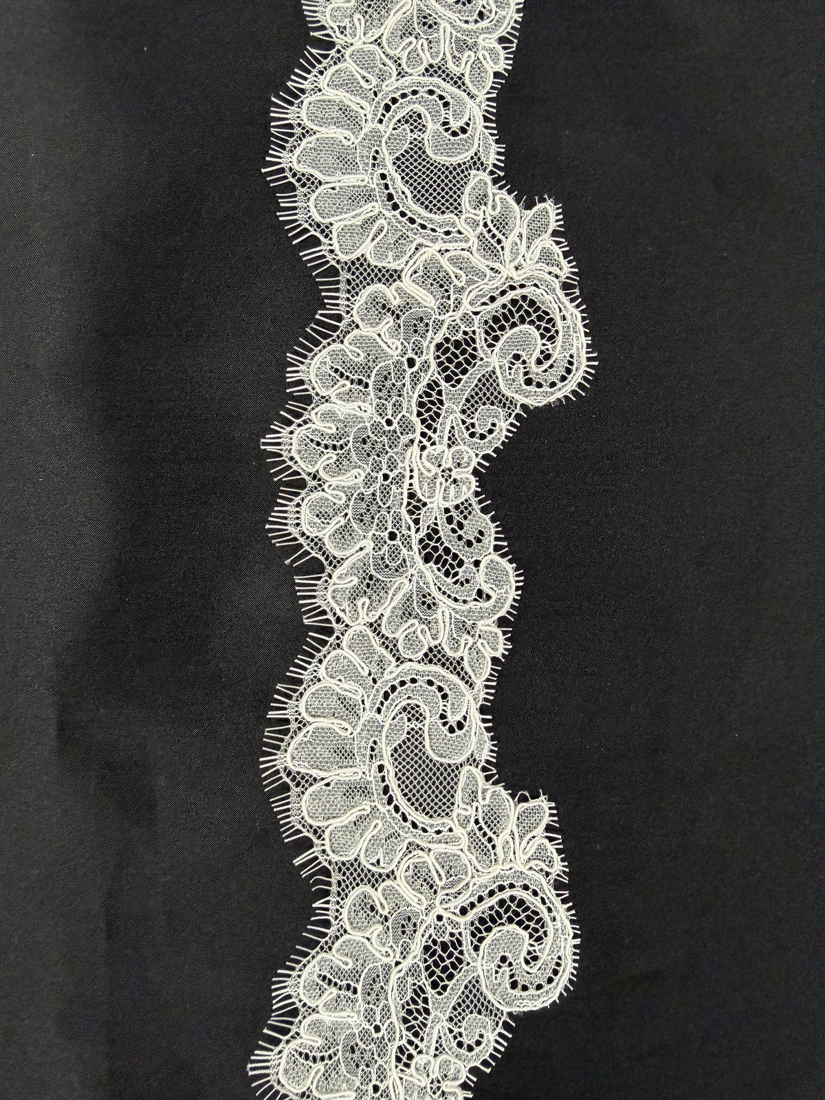 Galon de dentelle festonnée ivoire - Zaru
