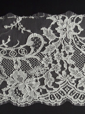 Dentelle Chantilly écologique Ivoire Pâle - Aveta