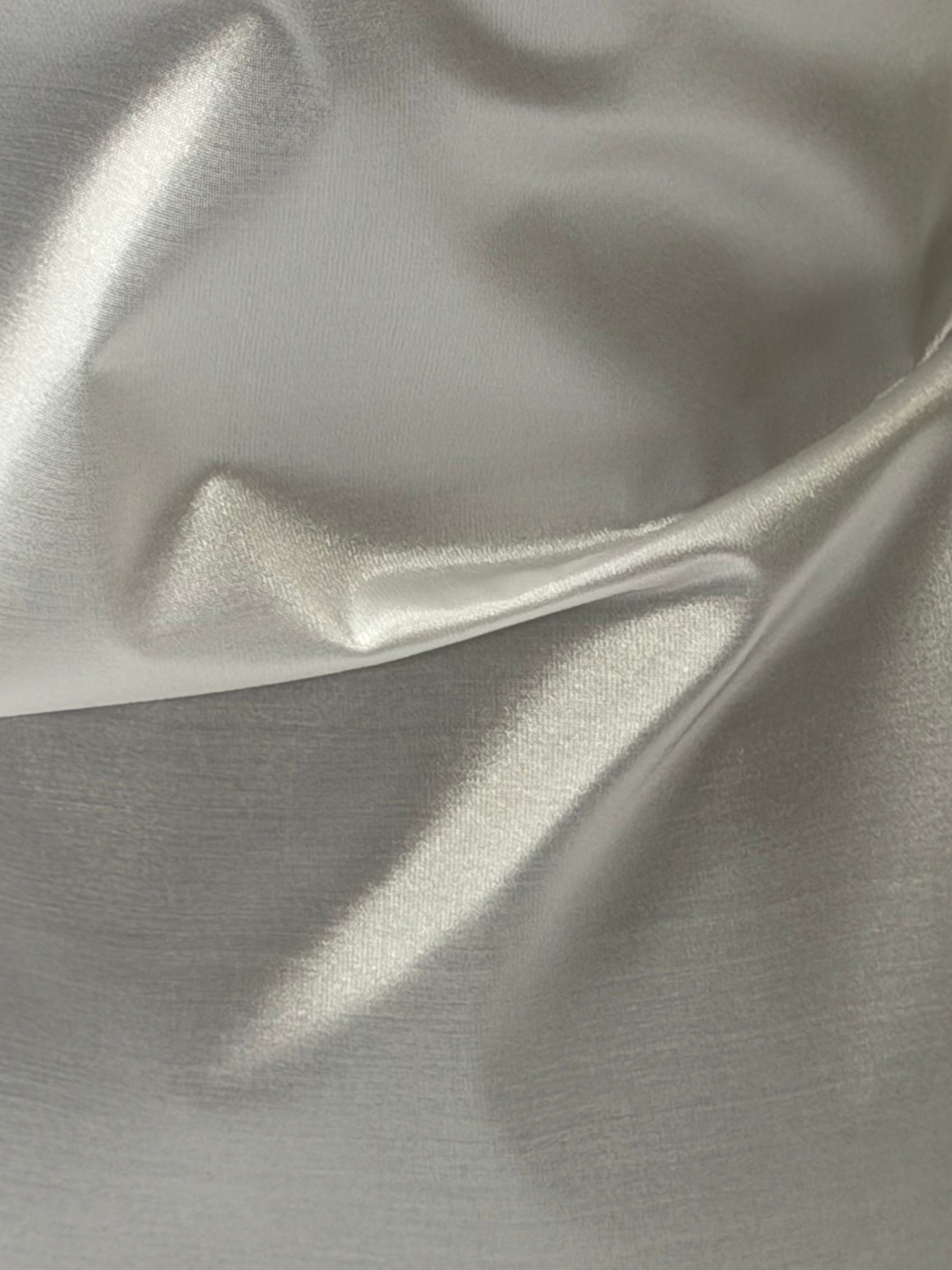 Organza Taffetas mélangé de soie blanc - P607