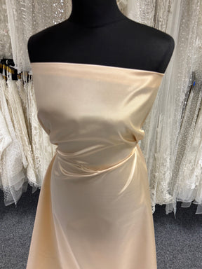 Organza de soie et taffetas mélangés champagne/or - P607