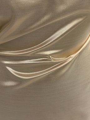Organza de soie et taffetas mélangés champagne/or - P607