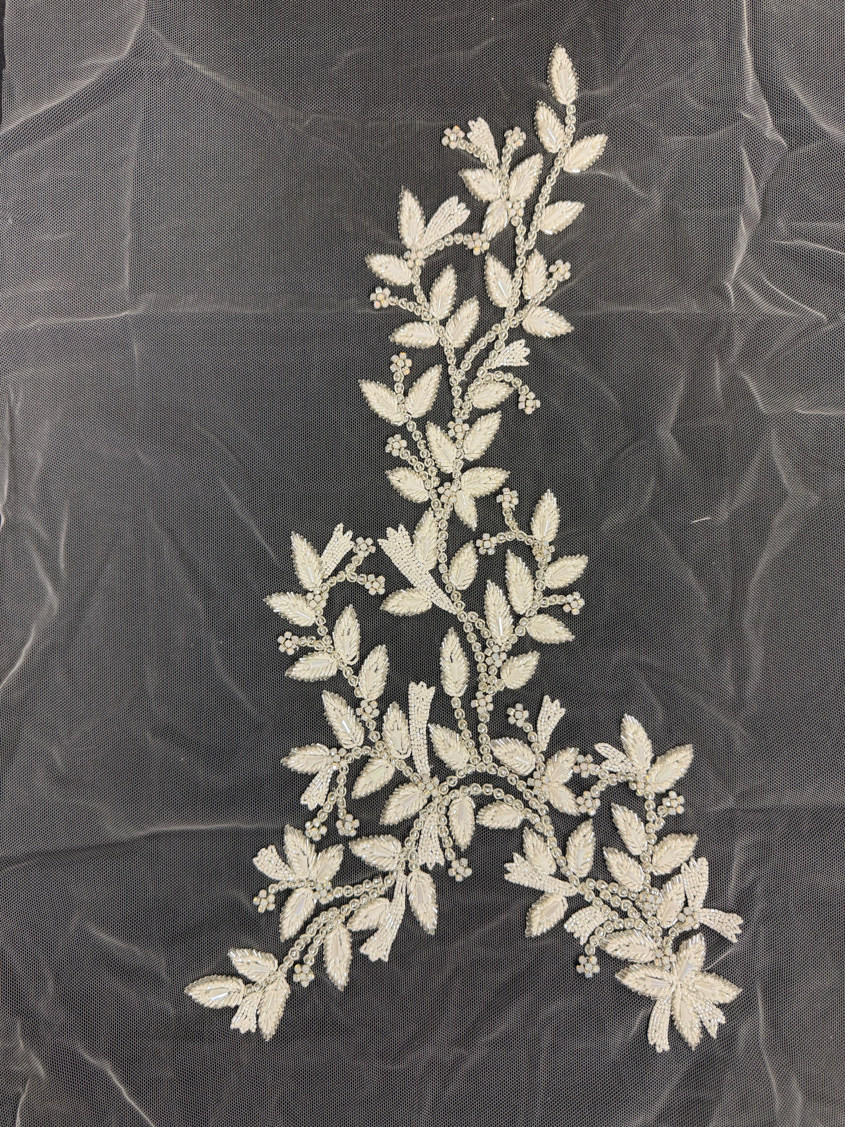Motif Cristal Ivoire/Argent - MH1002