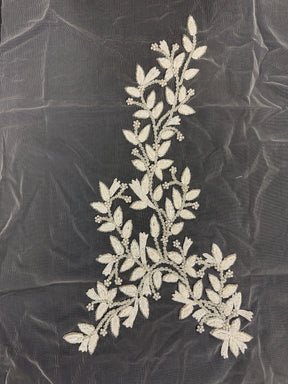 Motif Cristal Ivoire/Argent - MH1002