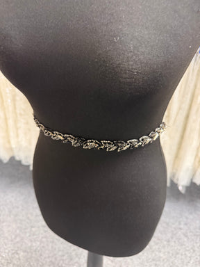 Motif cristal noir/argenté – MH1004