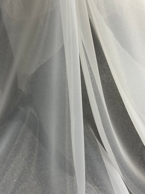 Organza blanc en polyorganza - P150