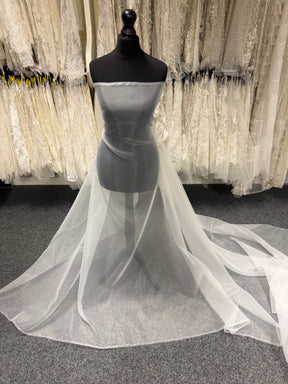 Organza poly ivoire pâle - P150