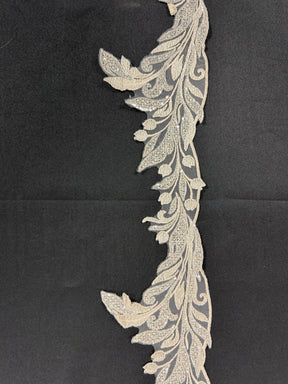 Bordure en dentelle sequin argile - EF3004