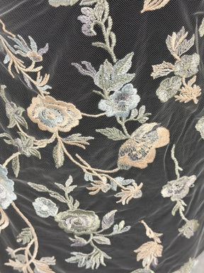 Dentelle brodée multicolore - EB5047