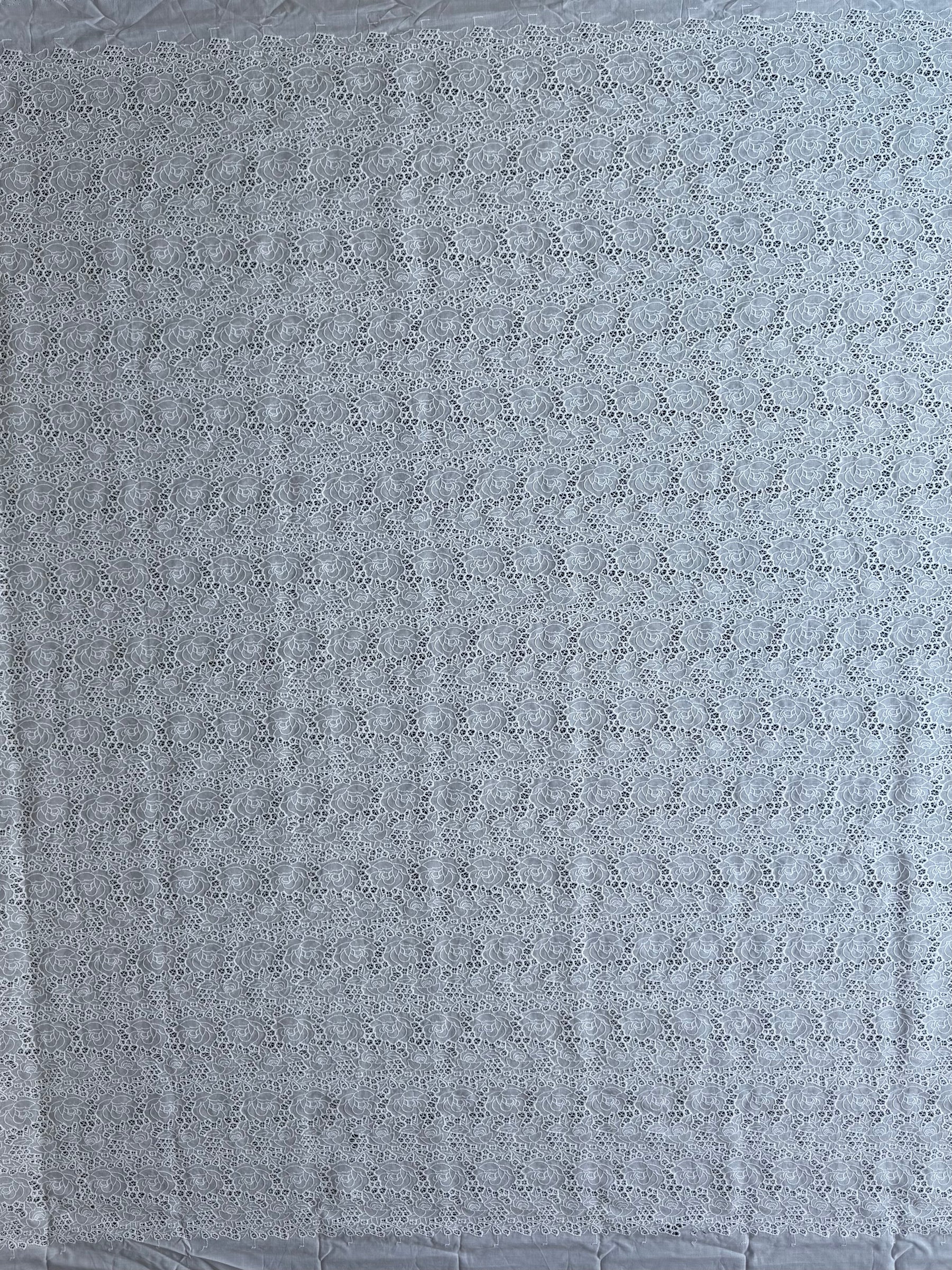Coton brodé blanc - EB6001