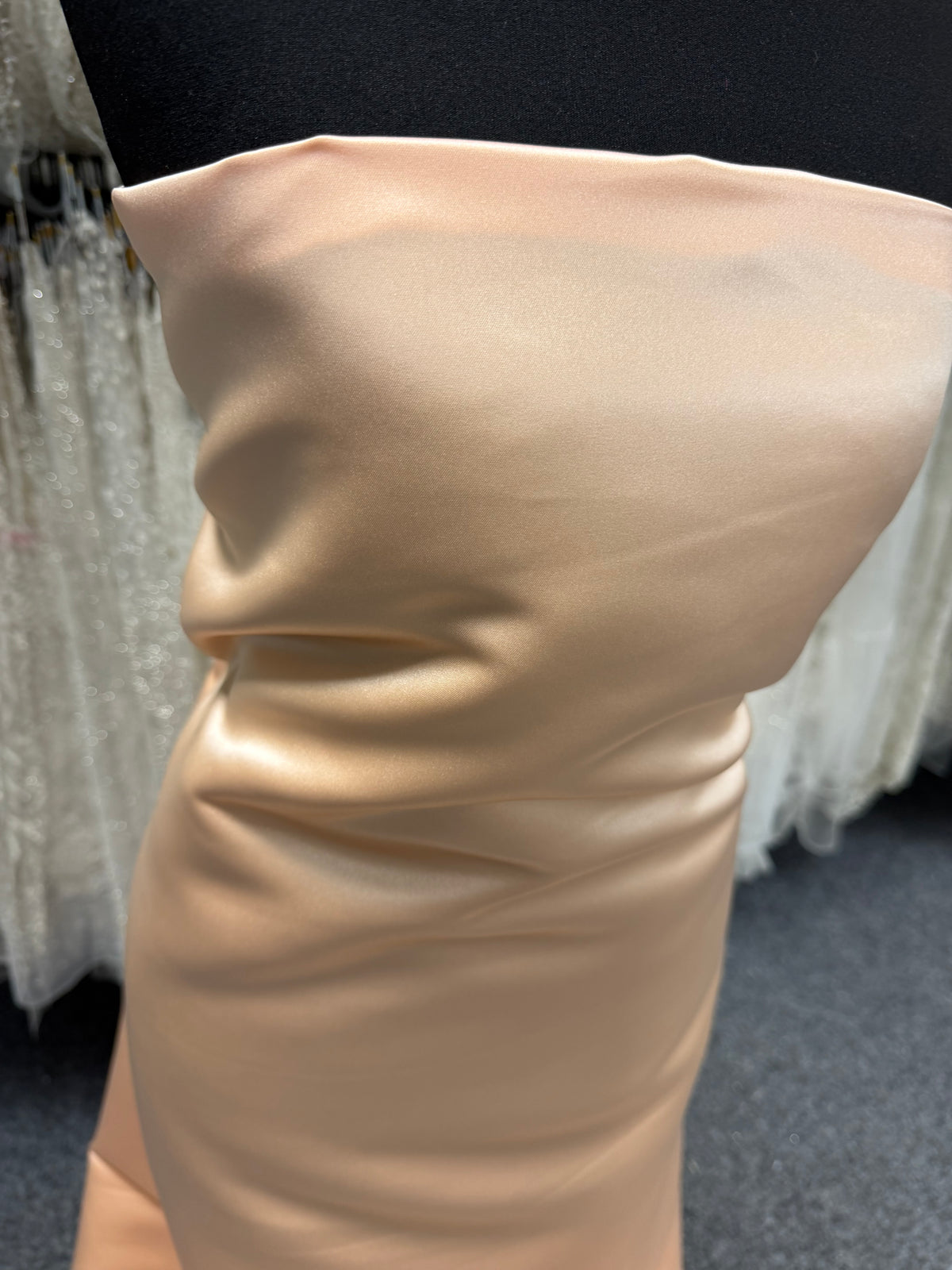 Satin Polyester Pêche - Classique (CF)