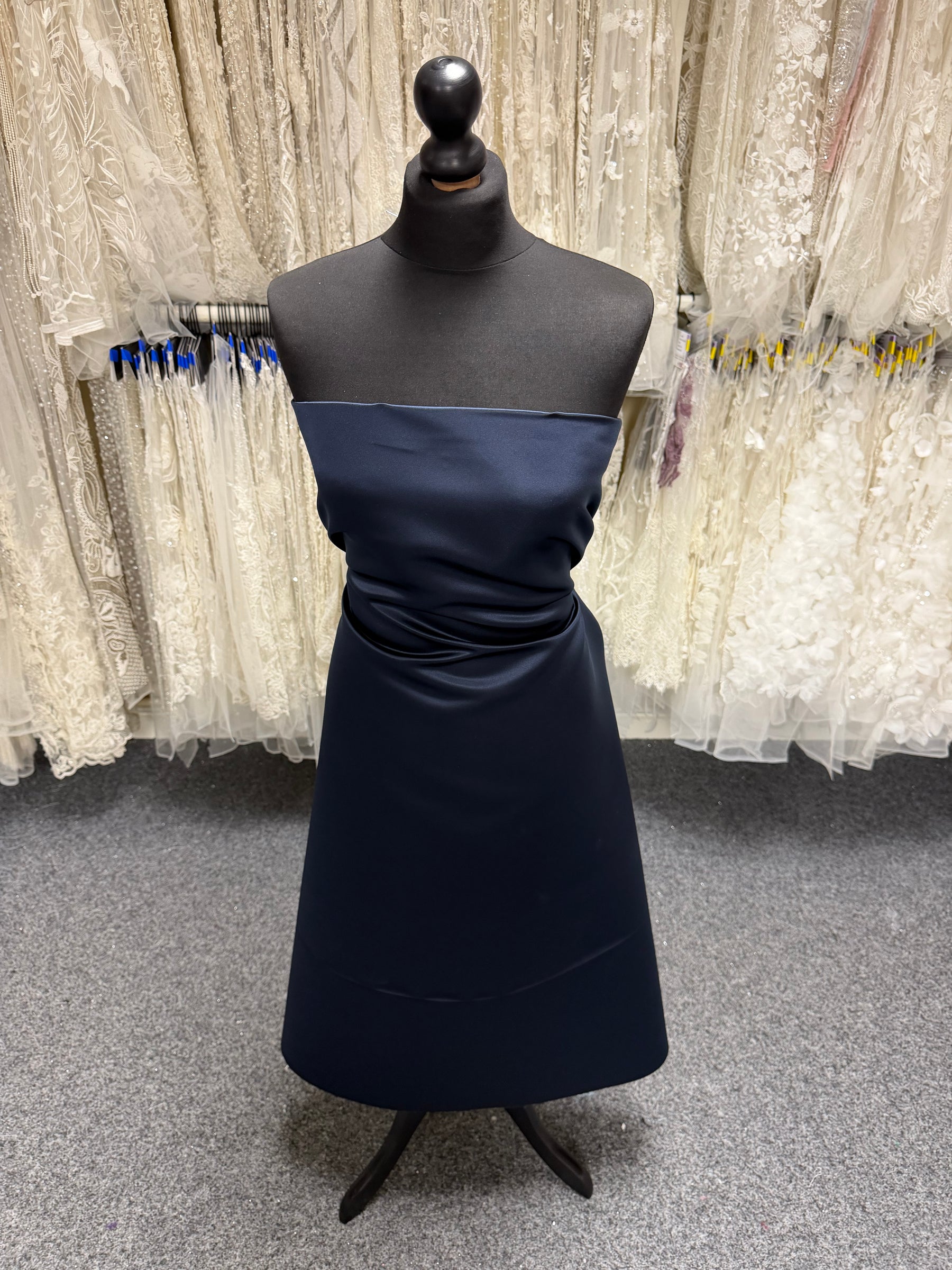 Satin Duchesse Polyester Marine - Contessa