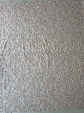 Dentelle brodée rose pâle - EB3053